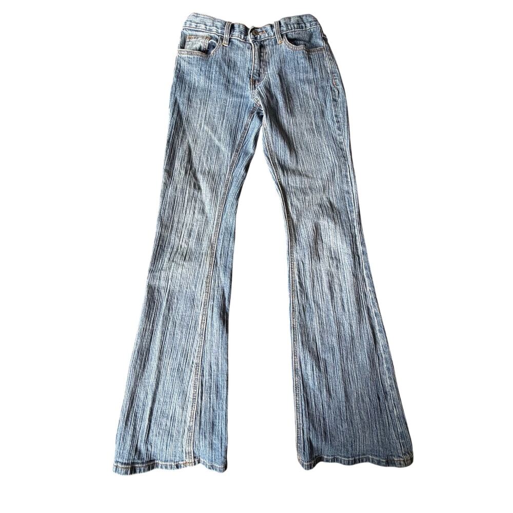 J Galt Brandy Melville Jeans Womens S Blue Low Rise Flare 31 Inseam Y2K Denim 90